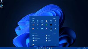 Startbildschirm von Windows 11